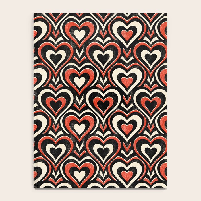 Sweethearts - red, black, and cream Notebook Gallery Image 4