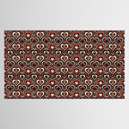Sweethearts - red, black, and cream Tablecloth Gallery Image 2