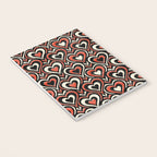 Sweethearts - red, black, and cream Notebook Gallery Image 3