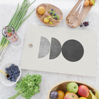 Woodblock black and white Mid century modern Cutting Board Gallery Image 2