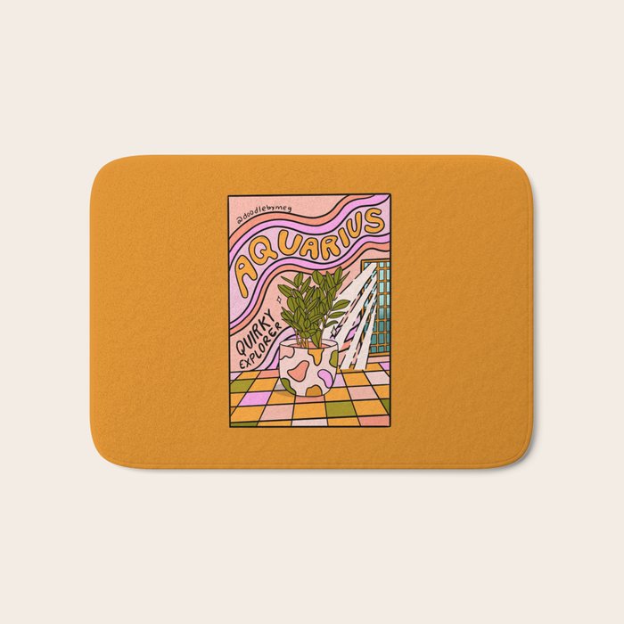 Aquarius Plant Bath Mat Gallery Image 1