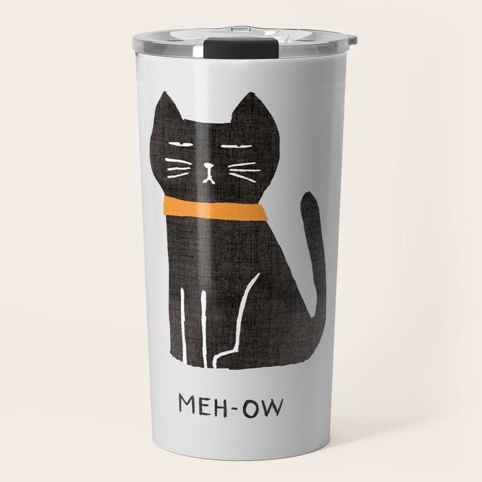 Meh-ow Travel Mug Gallery Image 1