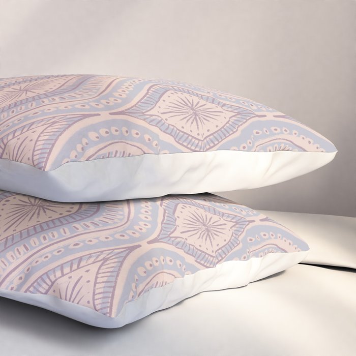 Hand-drawn Symmetrical Pattern #1 Pillow Sham Gallery Image 3