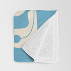 Iceberg & Golden Poppy: Les Fleurs | Flower Market Color Series 03 Throw Blanket Gallery Image 3