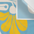 Iceberg & Golden Poppy: Les Fleurs | Flower Market Color Series 03 Wall Tapestry Gallery Image 3