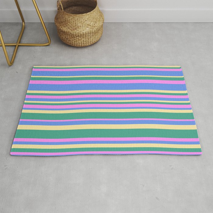 Classic Stripes XV - 90s Pastel Rug Gallery Image 1