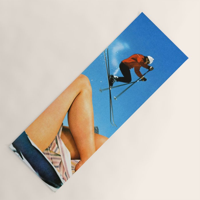 Skiing Time! Yoga Mat Gallery Image 1