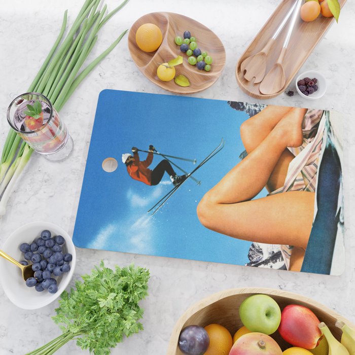 Skiing Time! Cutting Board Gallery Image 2