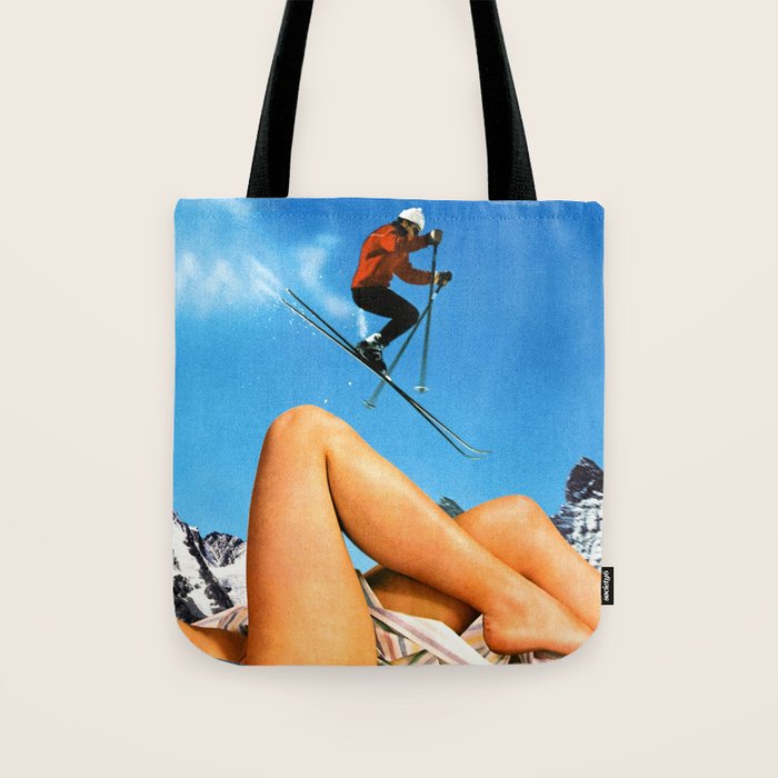 Skiing Time! Tote Bag Gallery Image 1