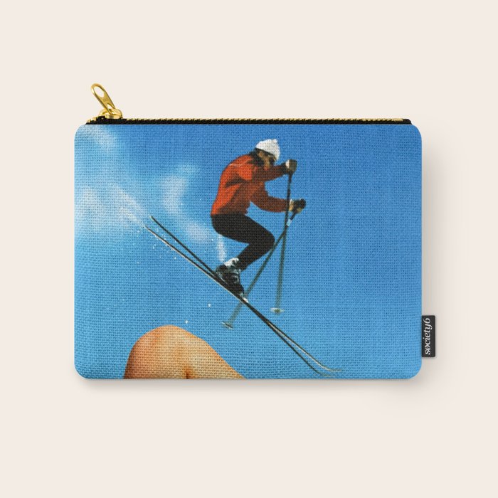 Skiing Time! Carry All Pouch Gallery Image 1
