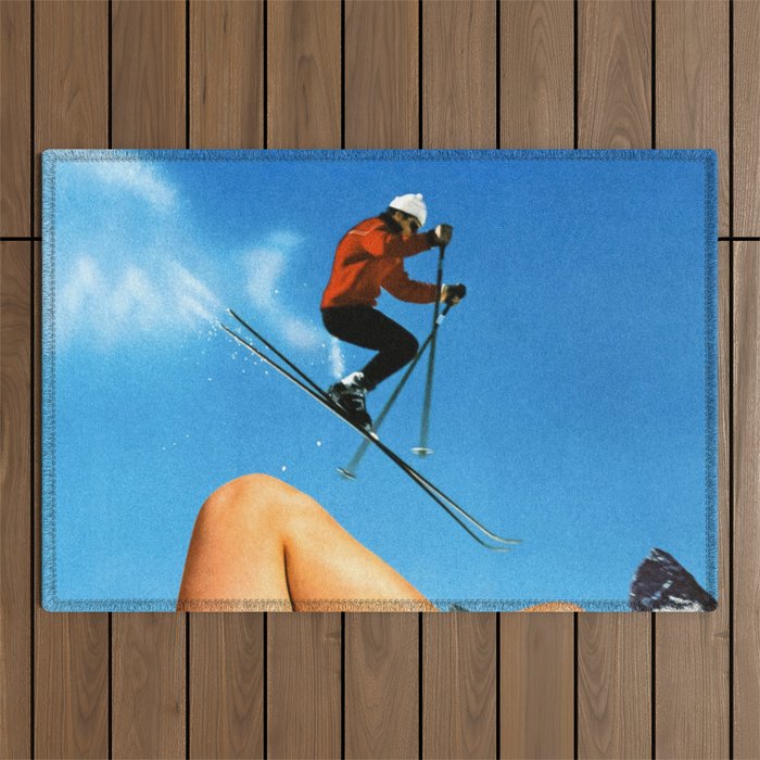 Skiing Time! Outdoor Rug Gallery Image 1