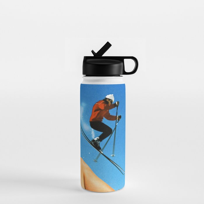 Skiing Time! Water Bottle Gallery Image 1