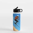 Skiing Time! Water Bottle Gallery Image 1