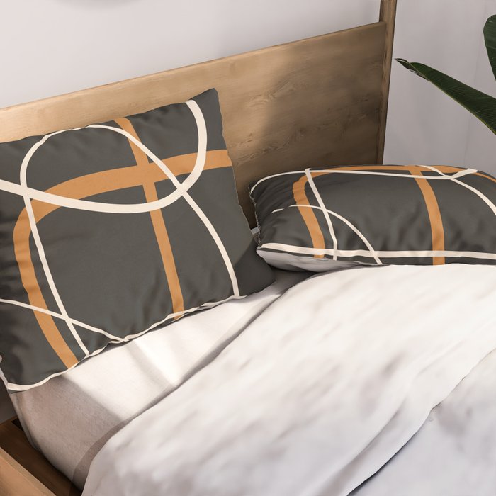 Minimalist Line Art 1 Pillow Sham Gallery Image 2