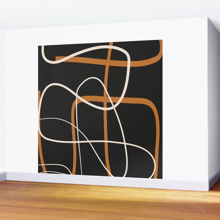 Minimalist Line Art 1 Wall Mural Gallery Image 2