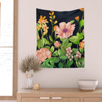 Summer Flowers 5 Wall Tapestry Gallery Image 2