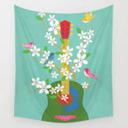 Melody in Bloom 2 Wall Tapestry Gallery Image 4