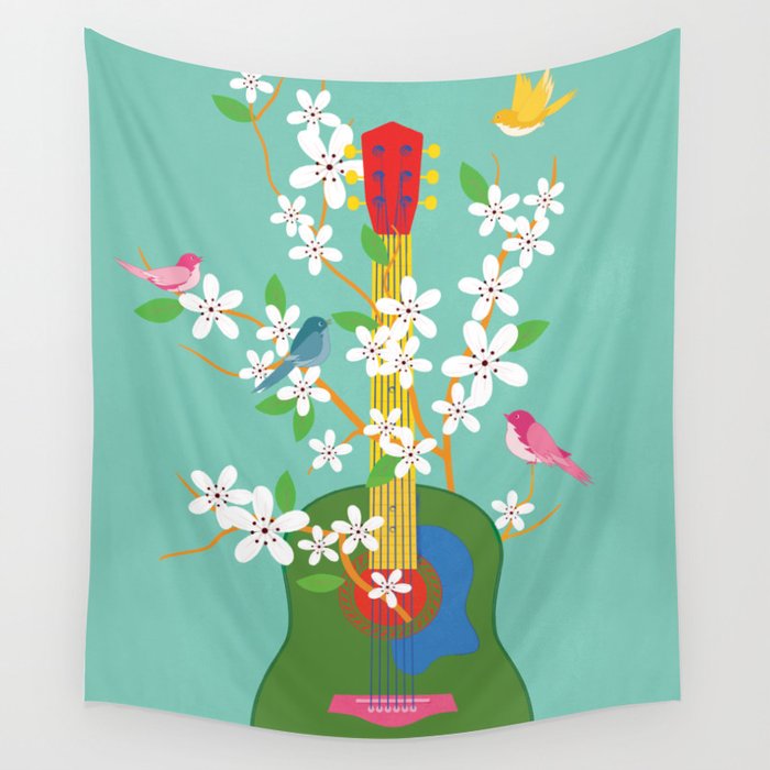 Melody in Bloom 2 Wall Tapestry Gallery Image 4