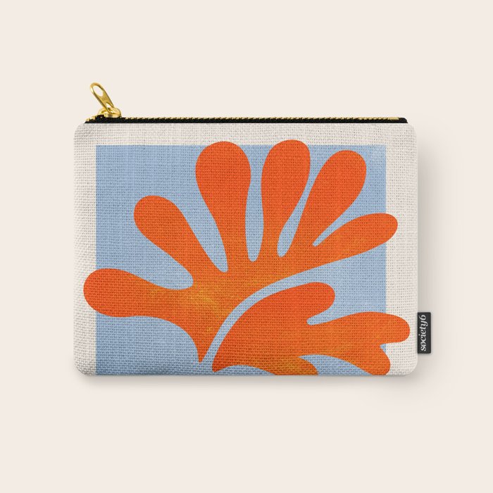 Red Coral Leaf: Matisse Paper Cutouts II Carry All Pouch Gallery Image 1