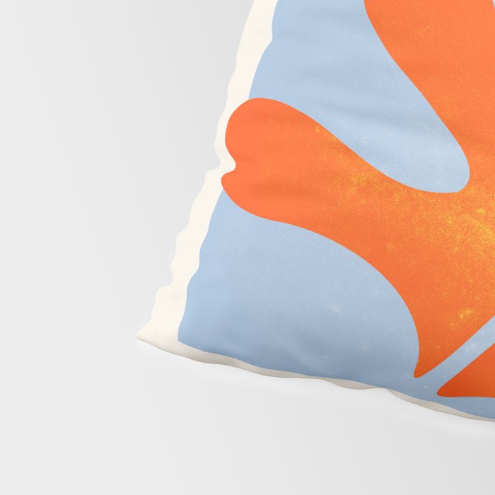 Red Coral Leaf: Matisse Paper Cutouts II Pillow Sham Gallery Image 4
