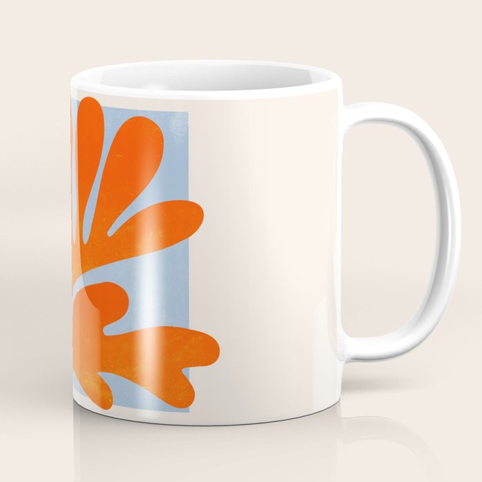Red Coral Leaf: Matisse Paper Cutouts II Coffee Mug Gallery Image 1