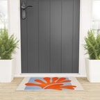 Red Coral Leaf: Matisse Paper Cutouts II Welcome Mat Gallery Image 3