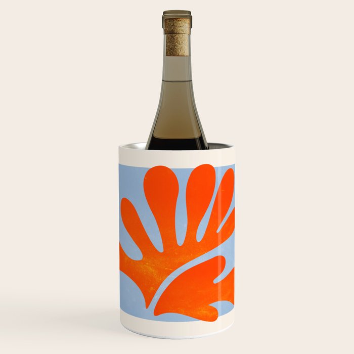 Red Coral Leaf: Matisse Paper Cutouts II Wine Chiller Gallery Image 1