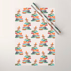 Bird nesting on top of pebbles hill Wrapping Paper Gallery Image 1