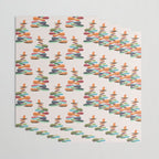 Bird nesting on top of pebbles hill Wrapping Paper Gallery Image 3