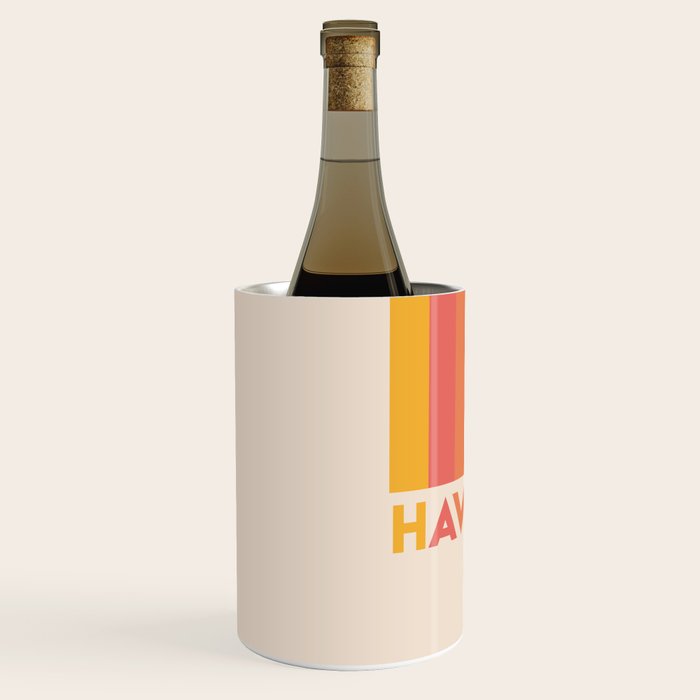 Vintage Rainbow Have Fun Text Wine Chiller Gallery Image 2