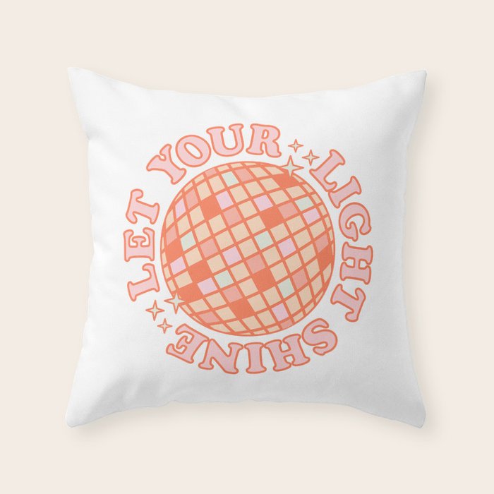 Let your Light Shine Throw Pillow Gallery Image 1