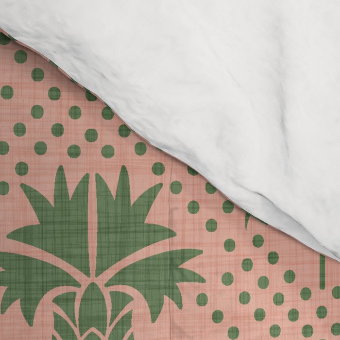 Bachelor Button Boutonniere Peach Green Comforter Gallery Image 4