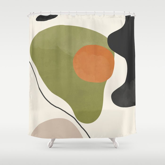 Abstract Shapes 60 Shower Curtain Gallery Image 1