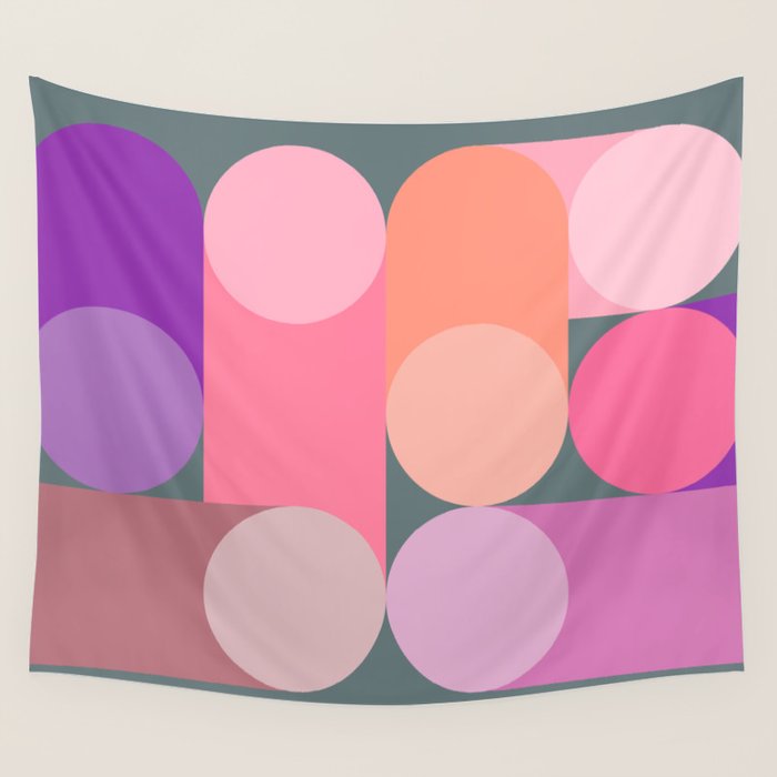Modern Geometric 87B Wall Tapestry Gallery Image 4