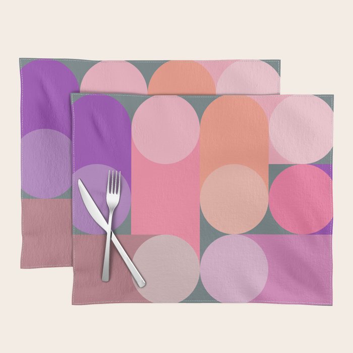 Modern Geometric 87B Placemat Gallery Image 1