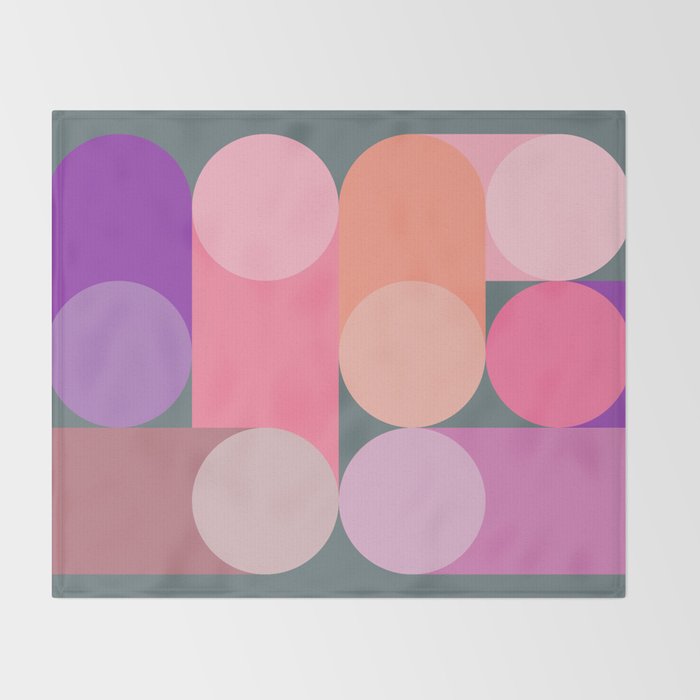 Modern Geometric 87B Throw Blanket Gallery Image 2