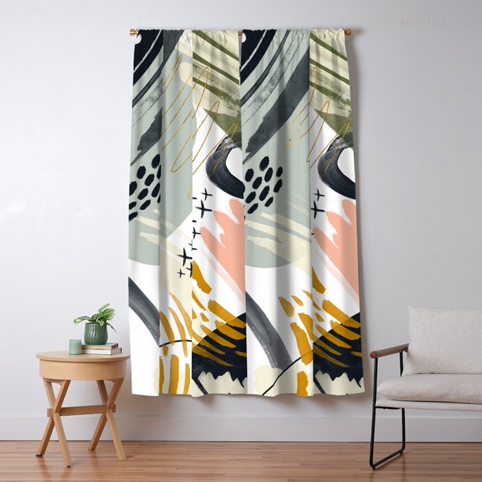Abstract autumn season Window Curtain Gallery Image 5