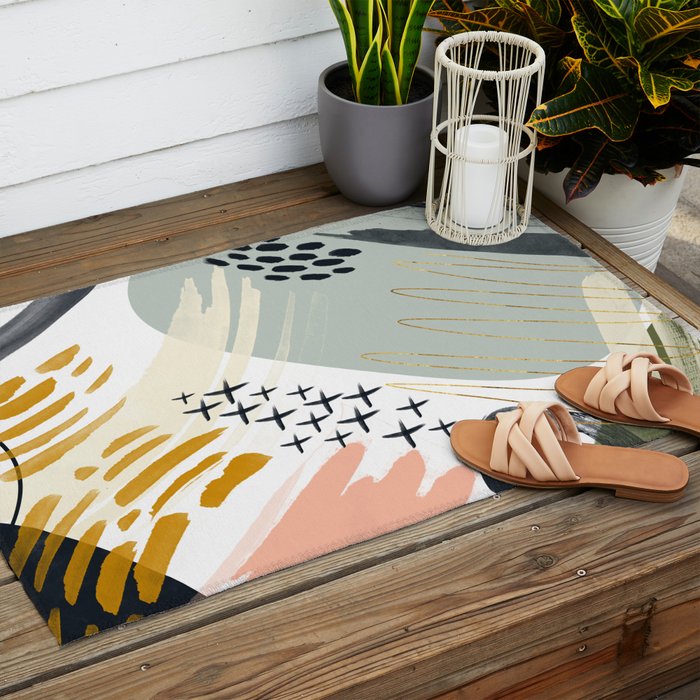 Abstract autumn season Outdoor Rug Gallery Image 2
