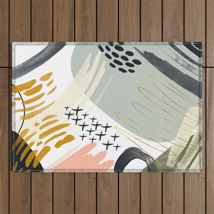 Abstract autumn season Outdoor Rug Gallery Image 1