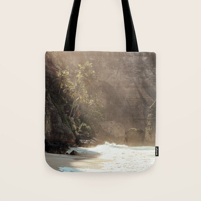 Tropical Bali Beach Photo | Diamond Beach Nusa Penida Island Print | Indonesia Travel Photography Tote Bag Gallery Image 1