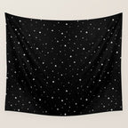 Tiny Stars Dark Wall Tapestry Gallery Image 4