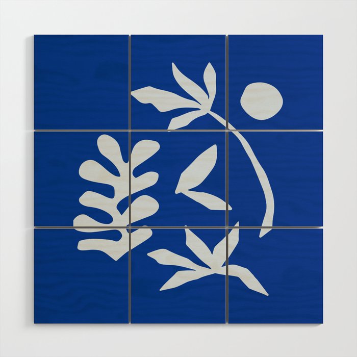 Chathams Blue Collage: Paper Cutouts Matisse Edition  Wood Wall Art Gallery Image 1