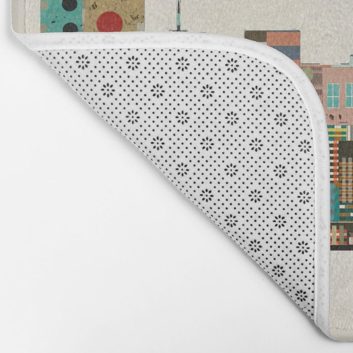 portland oregon skyline Bath Mat Gallery Image 2