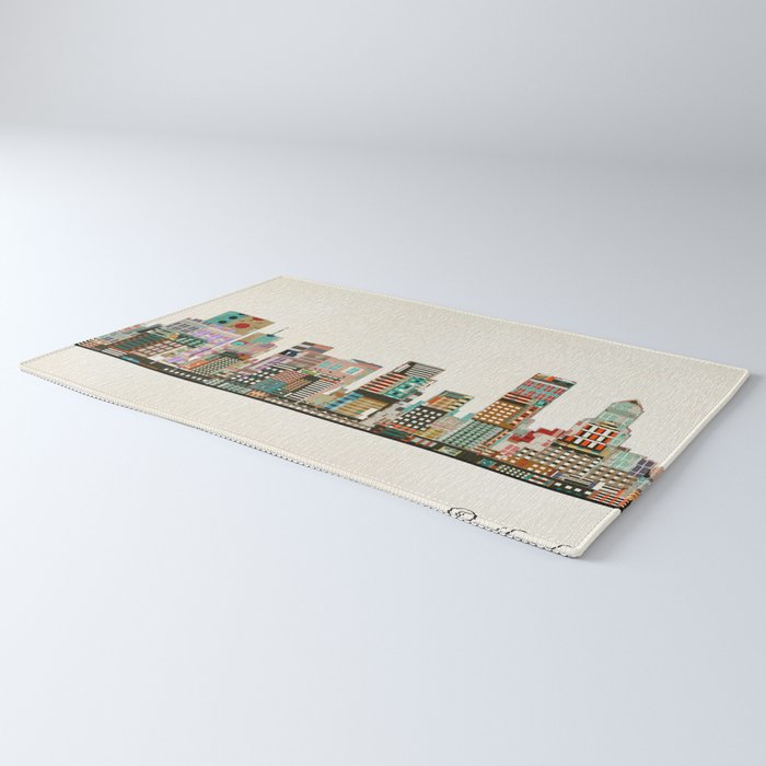 portland oregon skyline Rug Gallery Image 3