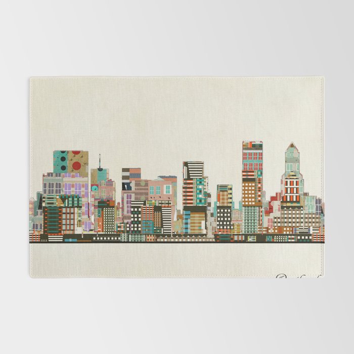 portland oregon skyline Rug Gallery Image 2