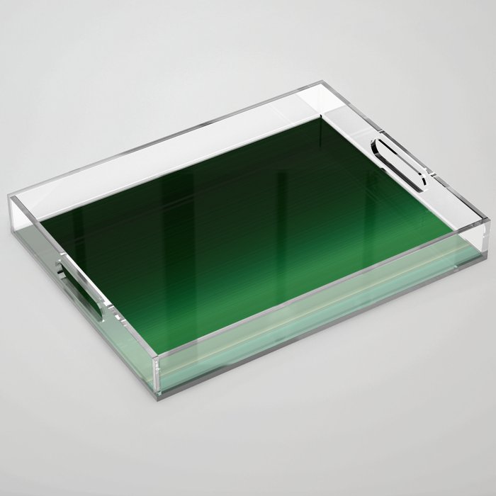 Ombre Forest Green  Acrylic Tray Gallery Image 1