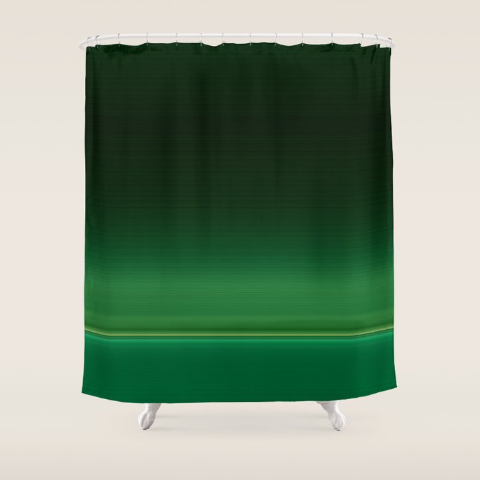 Ombre Forest Green  Shower Curtain Gallery Image 1