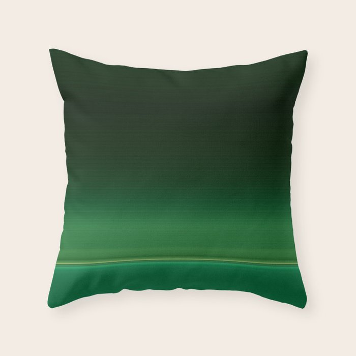 Ombre Forest Green  Throw Pillow Gallery Image 6