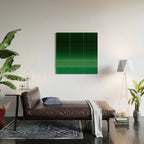 Ombre Forest Green  Wood Wall Art Gallery Image 2
