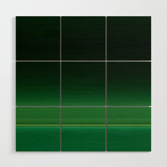Ombre Forest Green  Wood Wall Art Gallery Image 1